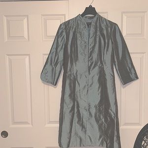 Teal cocktail suit